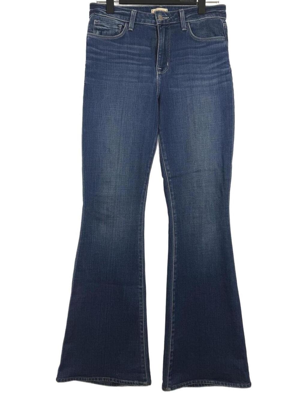 L'AGENCE Bell High-Rise Flare Jeans Medium Wash Stretch Denim‎ Women's Size 28